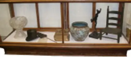 A collection of various pottery and crafts gathered by Ella through her travels.